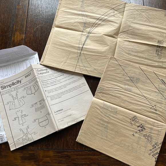 Simplicity 8827 retro 40's style apron sewing pattern - Picture 5 of 5
